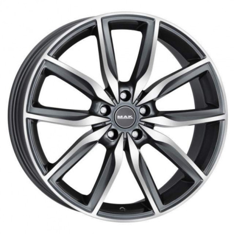 Mak Allianz W8 R20 PCD5x120 ET30 DIA72.6 gun metal mirror